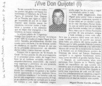 ¡Vive don Quijote!