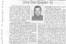 ¡Vive don Quijote!