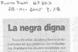 La negra digna