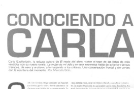 Conociendo a Carla (entrevistas)