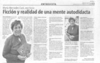 Ficción y realidad de una mente autodidacta (entrevista)