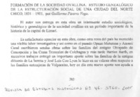 Formación de la sociedad ovallina. Estudio genealógico de la estructuración social de una ciudad del norte chico, 1831-1901