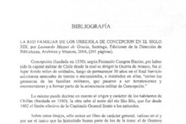 La red familiar de los Urrejola de Concepción en el siglo XIX