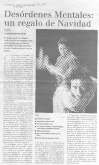 Desórdenes mentales: un regalo de Navidad