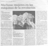 Machasa: mujeres en las máquinas de la revolución