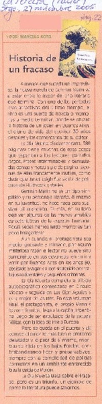 Historia de un fracaso