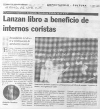 Lanzan libro a beneficio de internos coristas