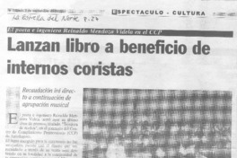 Lanzan libro a beneficio de internos coristas