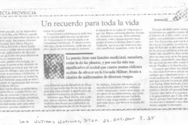 Un recuerdo para toda la vida