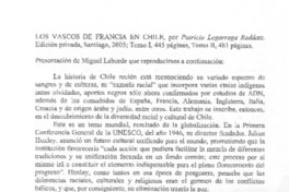 Los Vascos de Francia en Chile