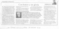Con honor y sin gloria