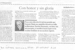 Con honor y sin gloria
