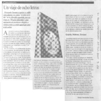Un viaje de ocho letras