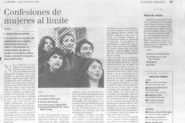 Confesiones de mujeres al límite