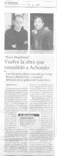 Vuelve la obra que consolidó a Achondo