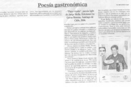 Poesía gastronómica