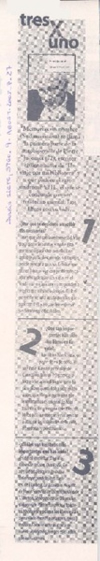 Tres x uno