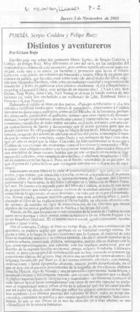 Distintos y aventureros