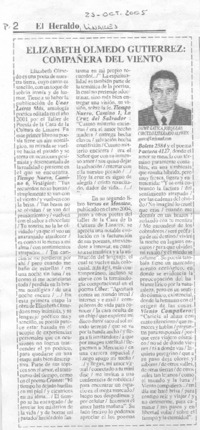 Elizabeth Olmedo Gutiérrez: compañera del viento