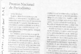 Premio Nacional de Periodismo