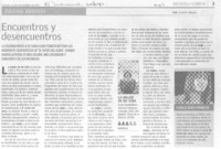 Encuentros y desencuentros