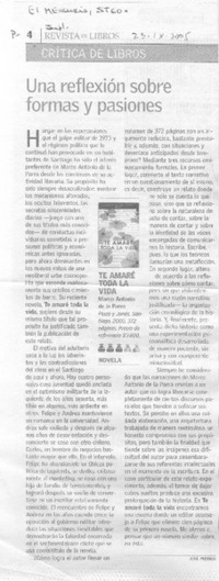 Una reflexión sobre formas y pasiones