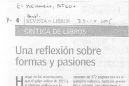 Una reflexión sobre formas y pasiones