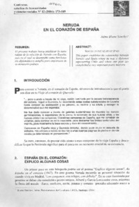 Neruda en el corazón de España