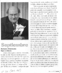 Antonio Skármeta, ojos críticos