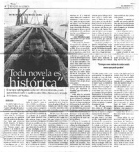 Toda novela es histórica (entrevista)