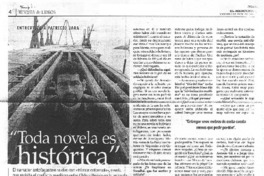 Toda novela es histórica (entrevista)
