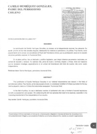 Camilo Henríquez González, padre del periodismo chileno