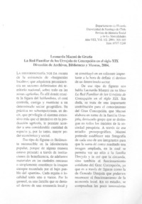 Leonardo Mazzei de Grazi. La red familiar de los Urrejola de Concepción en el siglo XIX