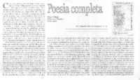 Poesía completa