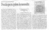 Poesía para quien lo necesite