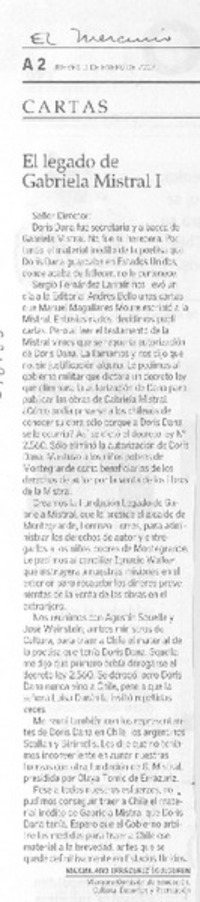 El legado de Gabriela Mistral I