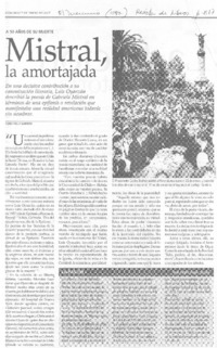 Mistral, la amortajada