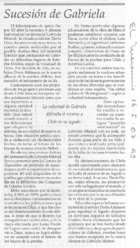 Sucesión de Gabriela
