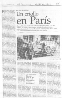 Un criollo en París
