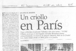 Un criollo en París