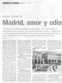 Madrid, amor y odio
