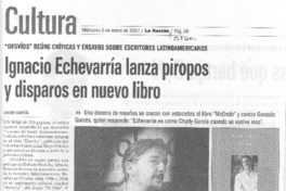 Ignacio Echeverría lanza piropos y disparos en nuevo libro