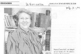 Nueva académica de la lengua