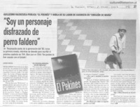 "Soy un personaje disfrazado de perro faldero" (entrevista)