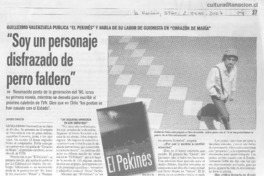 "Soy un personaje disfrazado de perro faldero" (entrevista)