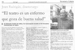 "El Teatro es un enfermo que goza de buena salud" (entrevista)