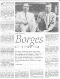 Borges de sobremesa