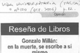 En la muerte se escribe a sí mismo
