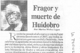 Fragor y muerte de Huidobro
