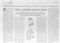 Una sombra nunca serás